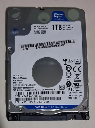 HD notebook 1tb
