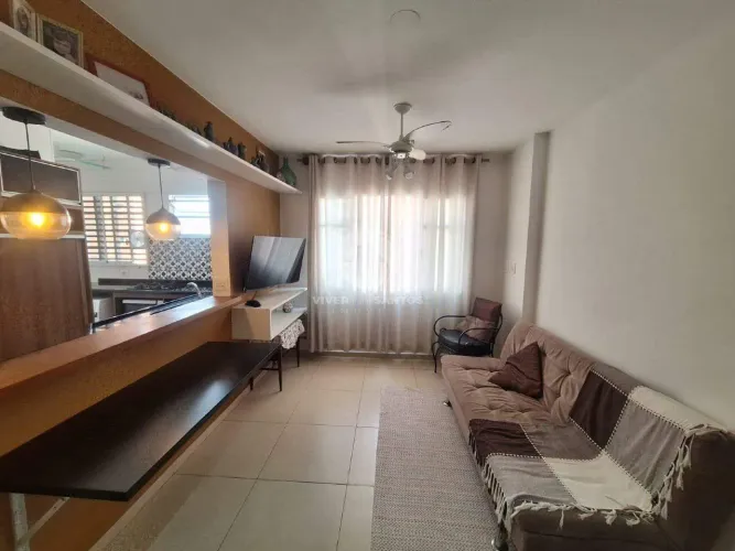 Apartamento Modernizado, 1 Dormitório, Cozinha Planejada e Garagem no José Menino Santos/