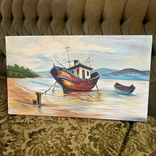 quadro antigo barco 