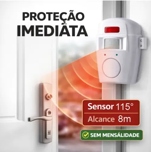 Sensor de Presença Segurança Residencial Alarme