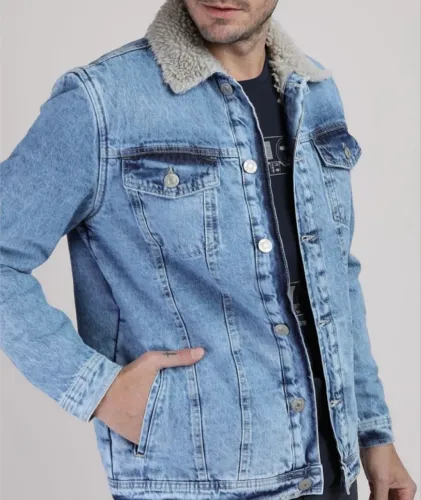 Jaqueta Jeans M Forrada