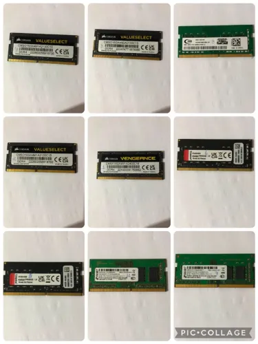 Memórias de Notebook: 4GB - 8GB - 16GB - DDR4 - Usadas em excelente estado!
