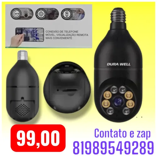 Câmera Ip Wifi para bocal