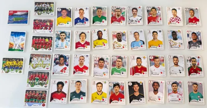 Figurinhas repetidas da Copa de 2018