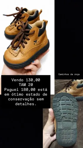 Sapato infantil country