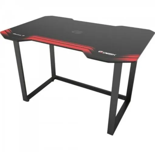 Mesa Gamer Fortrek / Preta - Vermelha