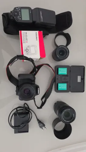 ? KIT CANON SL2 COMPLETO - IMPECÁVEL! ?