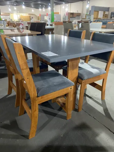 Mesa de Jantar com 4 cadeiras - Novo - Entrego