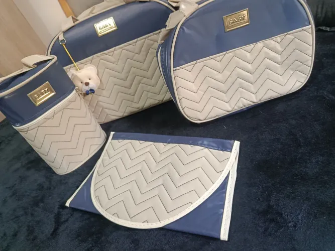 Bolsa saída maternidade de menino