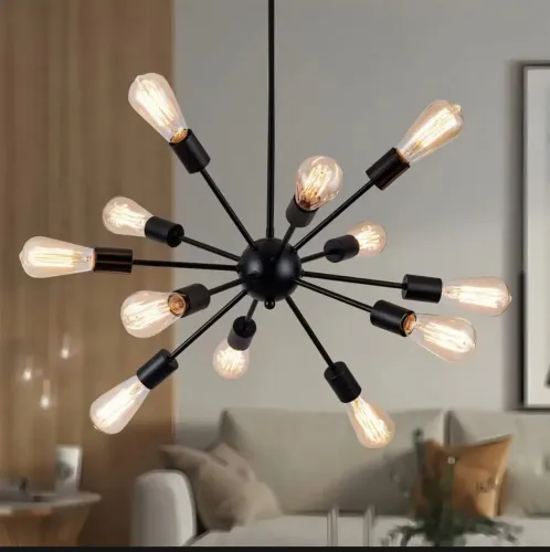 Luminária Sputnik com 12 lâmpadas