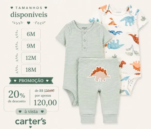 Roupa nova com etiqueta Carter?s