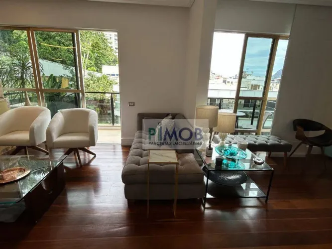Apartamento com 3 quartos para alugar, 138 m² por R$ 12.490/mês - Lagoa - Rio de Janeiro/R