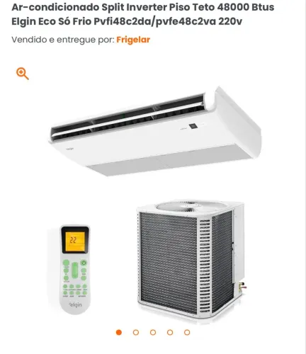 Ar Condicionado ELGIN 48.000 BTUs Inverter Piso Teto - Novo