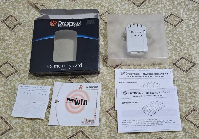 4x Memory Card Sega Dreamcast