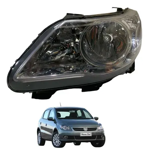Farol Esquerdo Foco Duplo Volkswagen Gol G5 2009 A 2012 Esquerdo/motorista