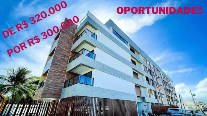 PRAIA DE TAMANDARÉ - Flat MOBILIADO com 19 m² sendo 1 quarto, 1 wc social e 1 vaga