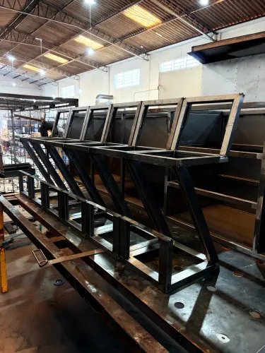 Banquetas estilo industrial
