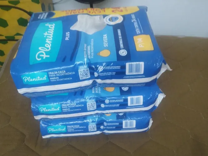 Fralda calça para incontinência plenitud R$50,00 cada