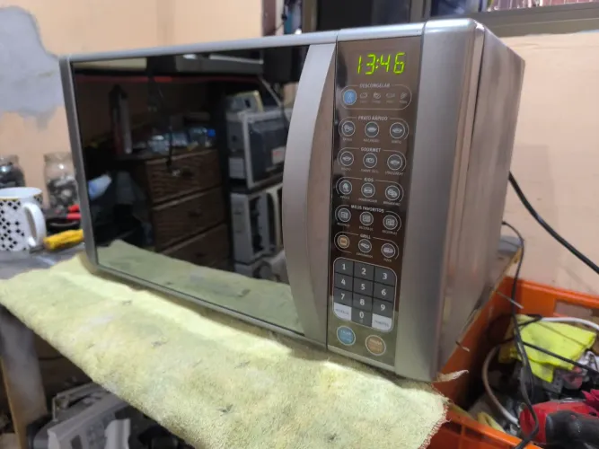Microondas Electrolux 31 Litros espelhado indo c/ Grill Elétrico