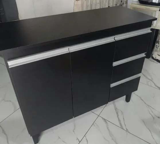Balcão preto 1.20