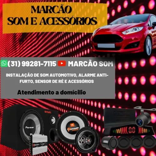 Trabalho em instalação de som automotivo e assessórios. Fala com marcao * 
