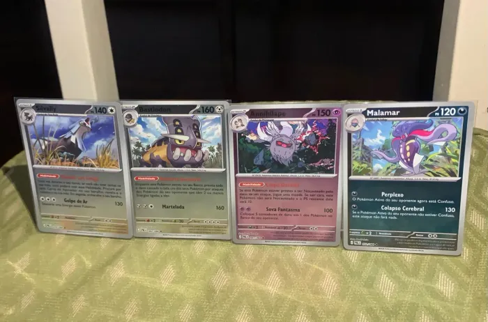 Pokemon 4 Cartas TCG Origem Perdida / Realeza Absoluta - Reverse Holo (Brilhantes)