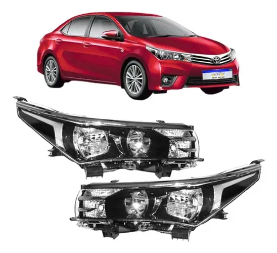 Farol Toyota Corolla 2015 2016 2017 Dianteiro Novo Par Direito