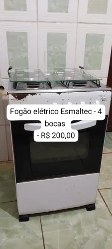 Fogão 4 bocas Esmaltec elétrico 