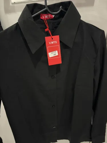 ? Blusa Social Feminina Preta - Nova com Etiqueta