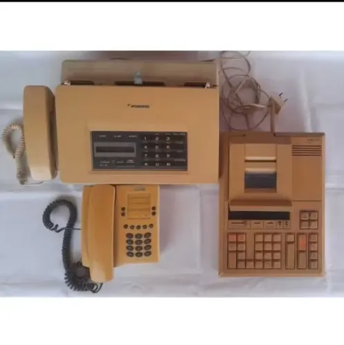 Aparelho Fax, Facit, Telefone fixo vintage