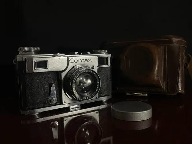 Câmera Contax II - Funcionando + Acessórios