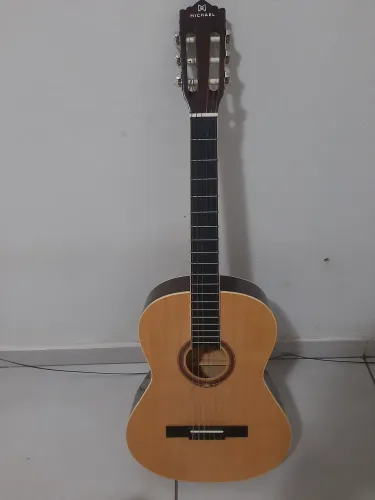 Violão Michael VM19E Cordas de Nylon + Capa de Transporte - Lindo!