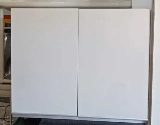 Armário aéreo de mdf, com 2 portas, branco.