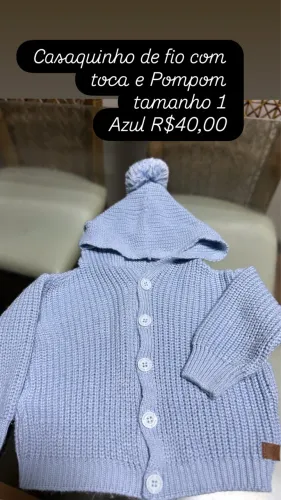 Casaquinho de fio bebê