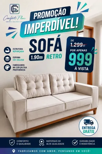 Sofá Retrô PROMOÇÃO