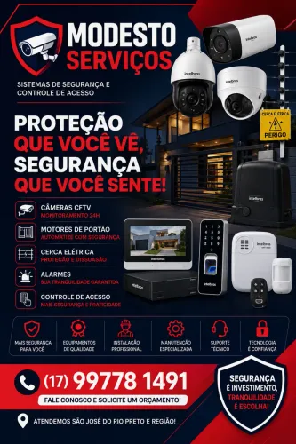 PROTEJA HOJE MESMO! Câmeras, Alarmes e Cerca Elétrica p/ Casas, Empresas e Condomínios