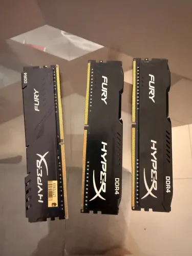 Memória Ram HyperX Fury Black, 8GB, 2666MHz, DDR4, CL16