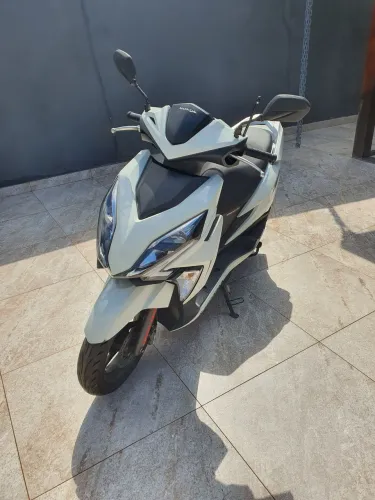 Honda Elite 125 Branca 2021, único dono baixa quilometragem