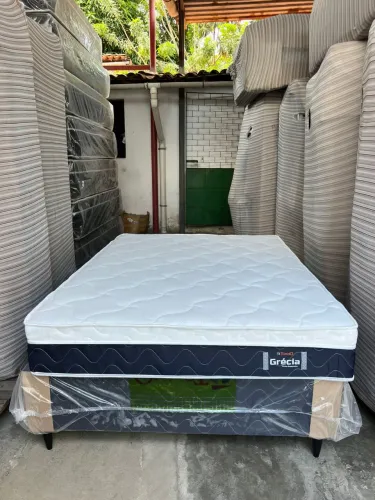 Cama casal molas ensacadas pronta entrega