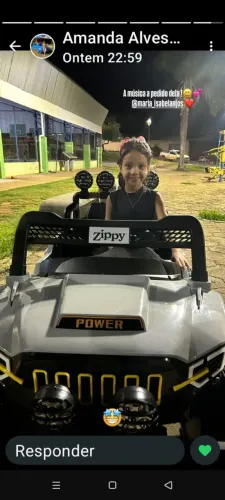 Carro Elétrico Infantil Jipe Supercross 12v Cinza Zippy Toys