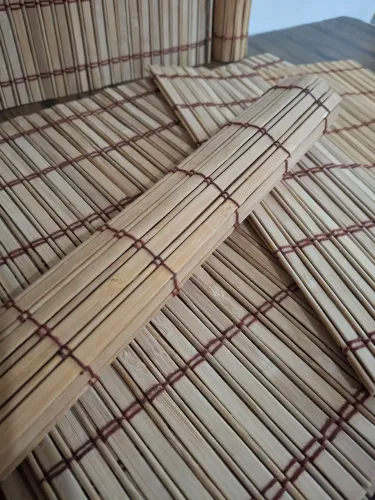 Jogo Americano Trama Bambu Natural