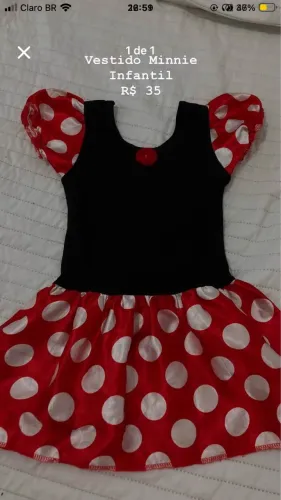 vestido Minnie Infantil