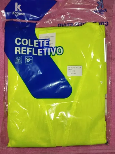 Colete refletivo, bota tam 43, luva 