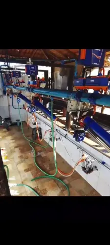 Ordenha completa com sistema automatizado extrator e limpeza automática