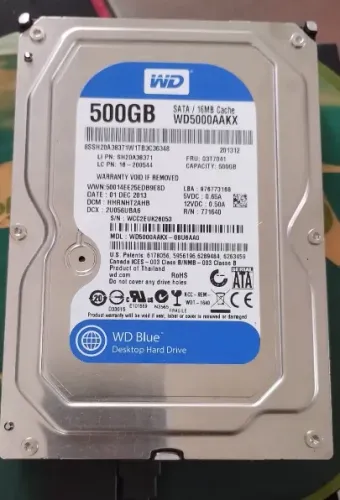 Hd 500gb - Sata - Wd Blue - 7200rpm