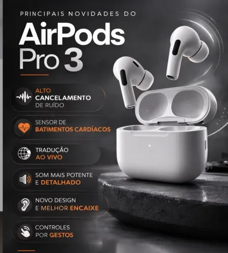 AIRPODS PRO 3 NOVO LACRADO. LOJA NO RIOMAR