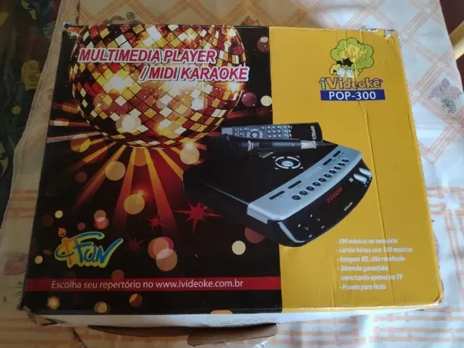 Videoke Raf Pop 300 Completo C/ Entrada HDMI - 554 Músicas Nacionais (Leia o Anuncio)