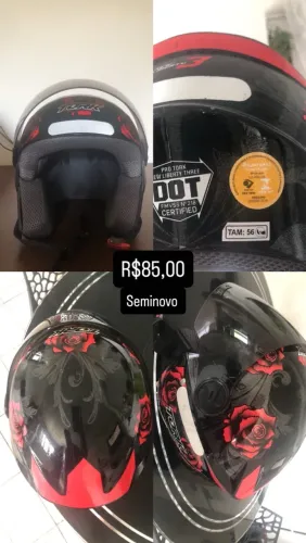 Capacete semi novo