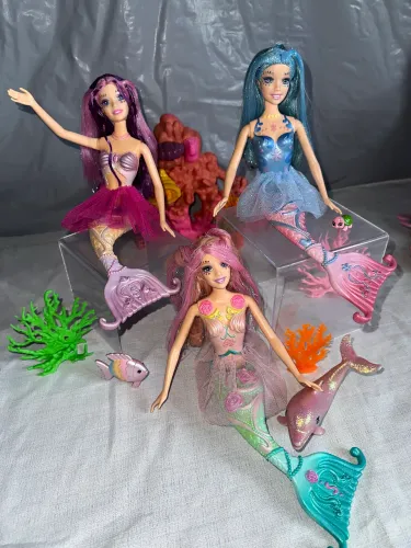 Barbies Fairytopia mermaind e playset funcionando