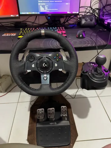 Volante Logitech g920 + CAMBIO + COCKPIT - TROCO